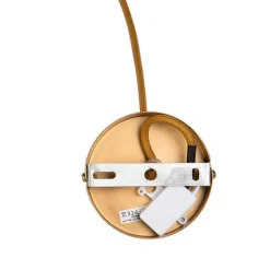 Landhaus-Pendelleuchte Gelb Samt mit Rattan 60cm - Frills Can