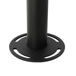 Laterne schwarz mit Klarglas 200 cm 3-flammig IP44 - Sfera