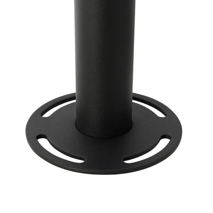 Laterne schwarz mit Klarglas 200 cm 3-flammig IP44 - Sfera