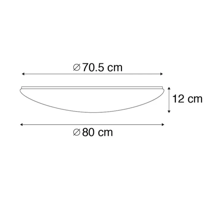 LED Deckenleuchte 80 cm Sterneffekt mit Fernbedienung - Extrema