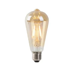 LED Filament ST64 4W 2200K gold mit Hell-Dunkel-Sensor