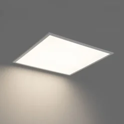 LED-Einbaupanel weiß quadratisch inkl. LED 3000K - 6500K mit Dip-Schalter - Seagal