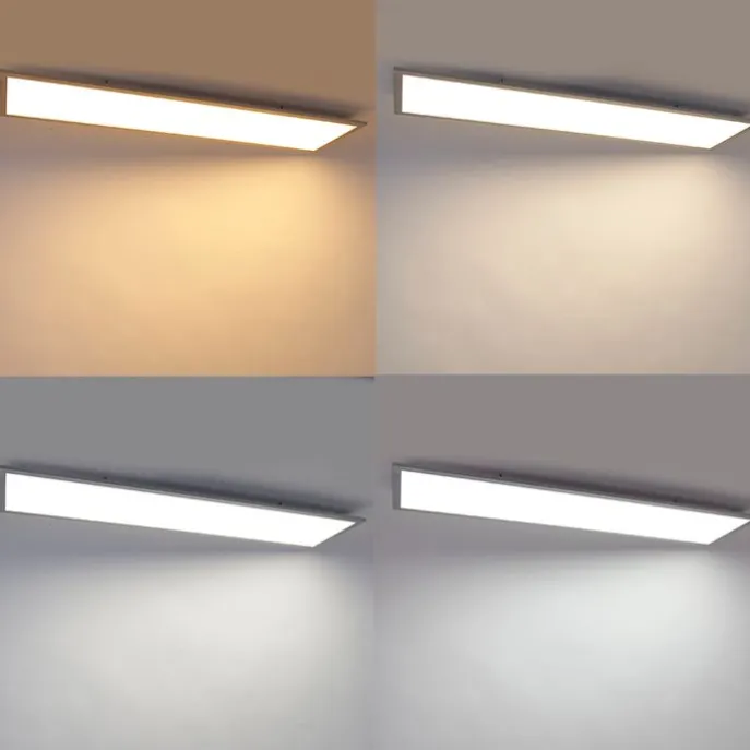 LED-Panel aus Stahl 120 cm inkl. LED mit Fernbedienung - Liv