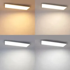 LED-Panel aus Stahl 80 cm inkl. LED mit Fernbedienung - Live