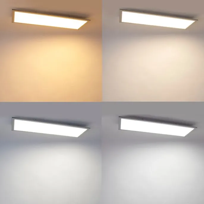 LED-Panel aus Stahl 80 cm inkl. LED mit Fernbedienung - Live