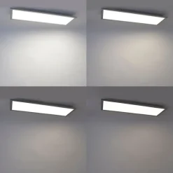 LED-Panel aus Stahl 80 cm inkl. LED mit Fernbedienung - Live