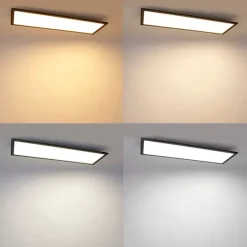 LED-Panel schwarz 80 cm inkl. LED mit Fernbedienung - Liv