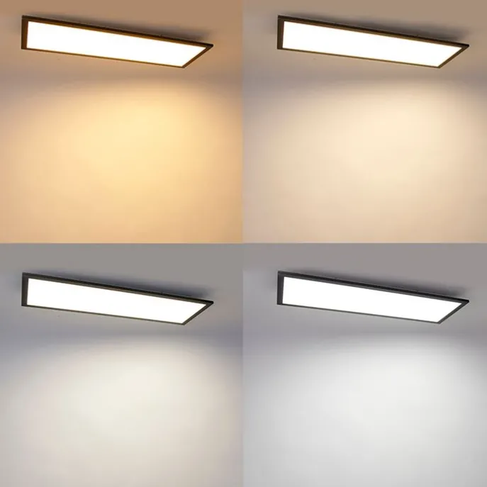 LED-Panel schwarz 80 cm inkl. LED mit Fernbedienung - Liv