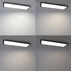 LED-Panel schwarz 80 cm inkl. LED mit Fernbedienung - Liv