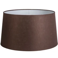 Leinen Lampenschirm braun 45/25