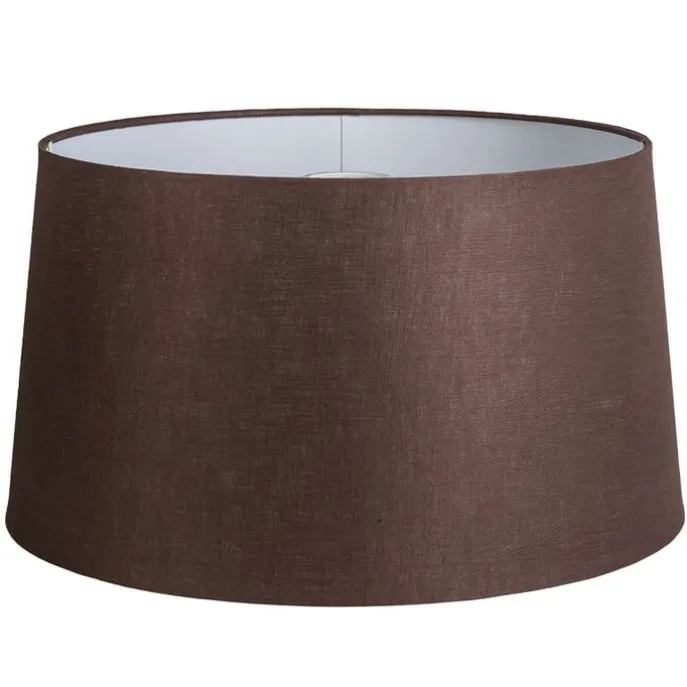 Leinen Lampenschirm braun 45/25