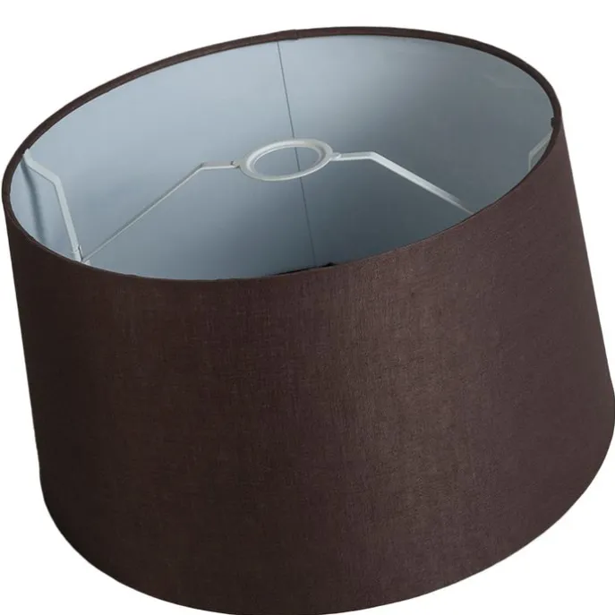 Leinen Lampenschirm braun 45/25