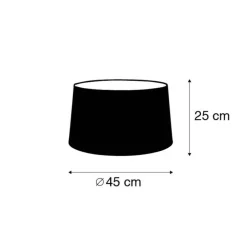 Leinen Lampenschirm braun 45/25