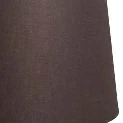 Leinen Lampenschirm braun 45/25