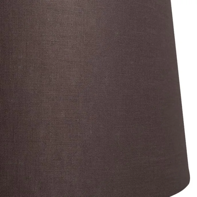 Leinen Lampenschirm braun 45/25