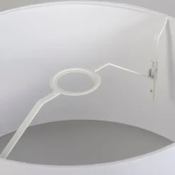 Leinen Lampenschirm braun 45/25