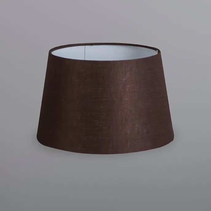 Leinen Lampenschirm braun 25/16