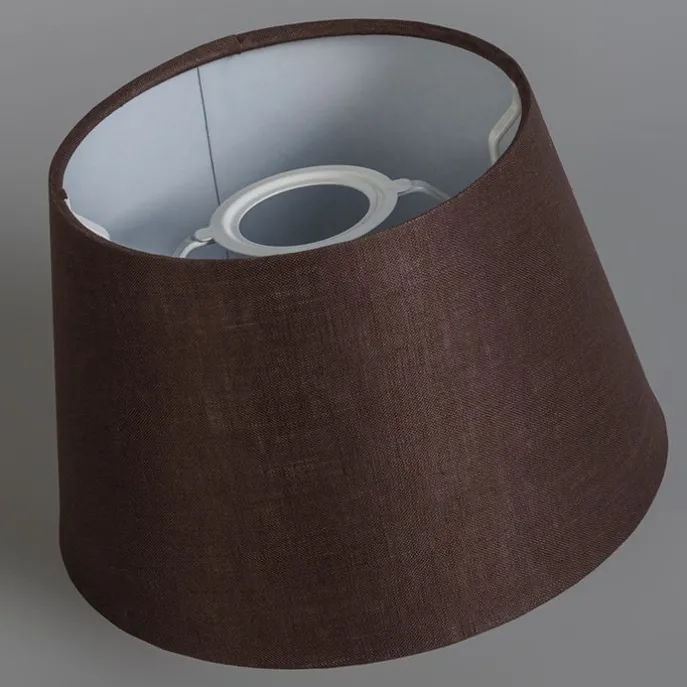 Leinen Lampenschirm braun 25/16