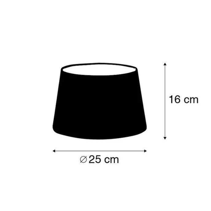 Leinen Lampenschirm braun 25/16