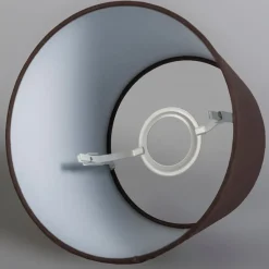 Leinen Lampenschirm braun 25/16