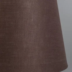 Leinen Lampenschirm braun 25/16