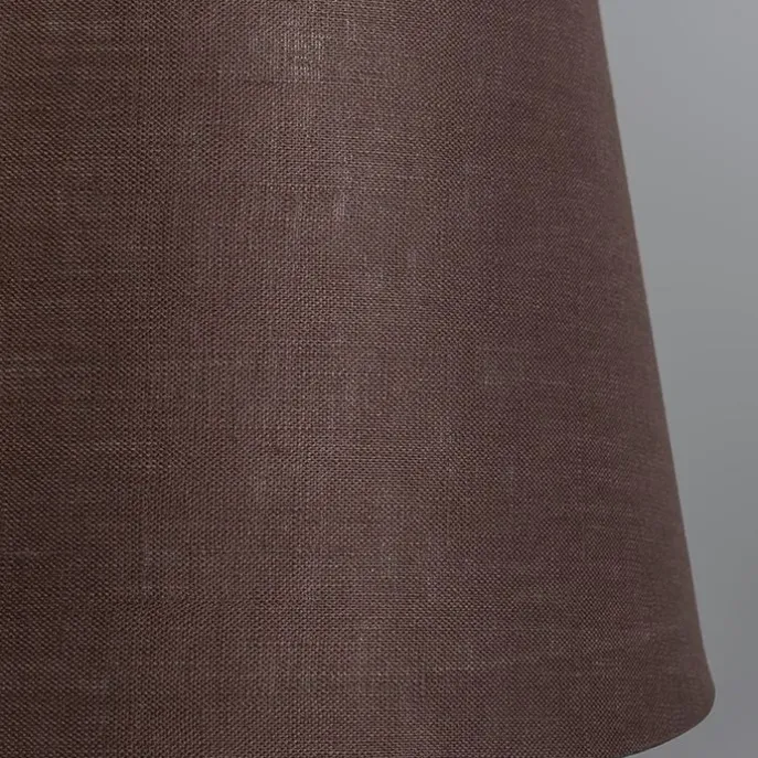 Leinen Lampenschirm braun 25/16