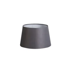 Leinen Lampenschirm grau 25/16