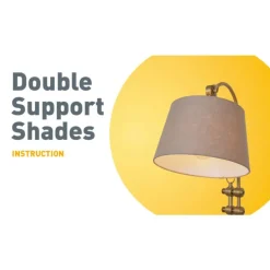 Leinen Lampenschirm grau 25/16