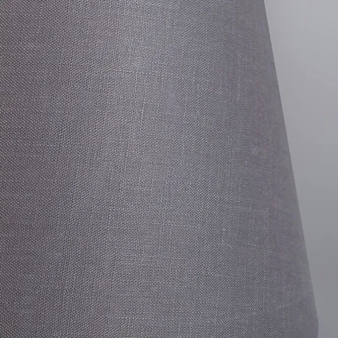 Leinen Lampenschirm grau 25/16