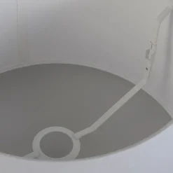 Leinen Lampenschirm schwarz 35 cm