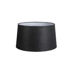 Leinen Lampenschirm schwarz 45/25