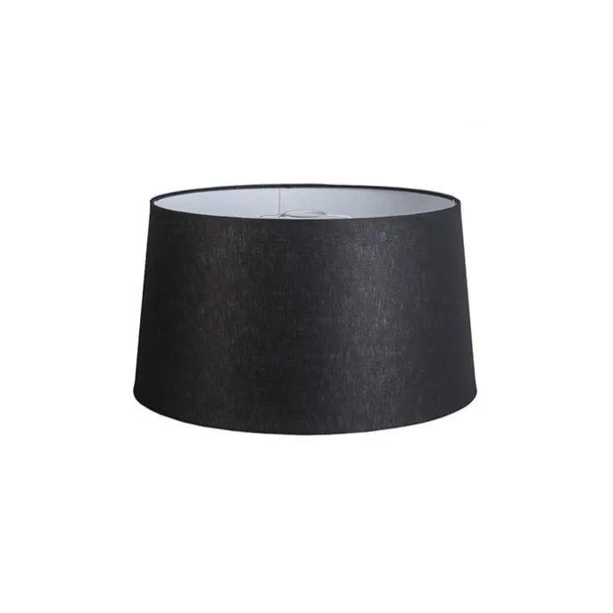 Leinen Lampenschirm schwarz 45/25