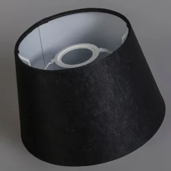 Leinen Lampenschirm schwarz 25/16