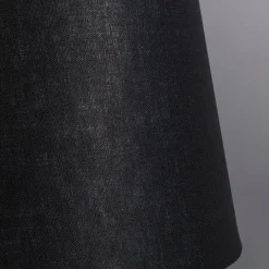 Leinen Lampenschirm schwarz 25/16