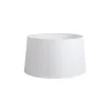 Leinen Lampenschirm weiß 45 cm