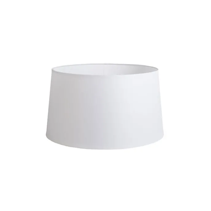 Leinen Lampenschirm weiß 45 cm