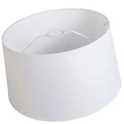 Leinen Lampenschirm weiß 45 cm