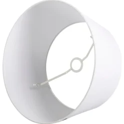 Leinen Lampenschirm weiß 45 cm