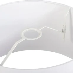 Leinen Lampenschirm weiß 45 cm