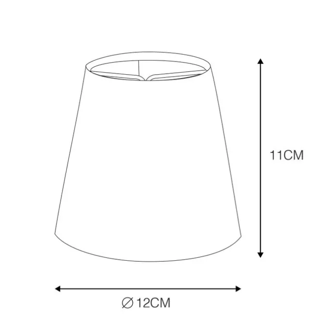 Leinenklemmschirm weiß ca. 12 cm