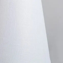 Leinenklemmschirm weiß ca. 12 cm