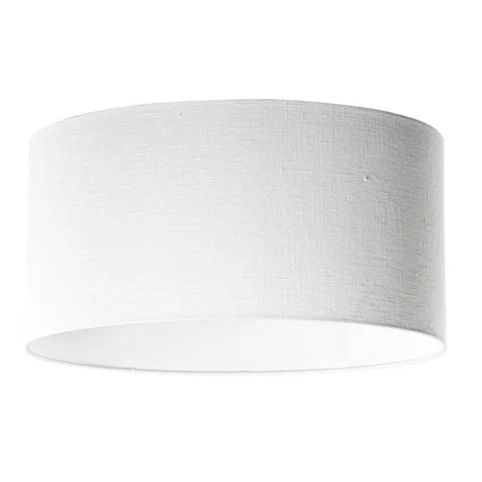 Leinenlampenschirm weiß oval 50/33/25