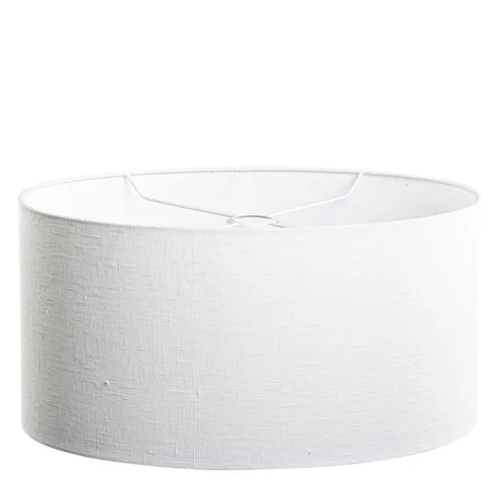 Leinenlampenschirm weiß oval 50/33/25