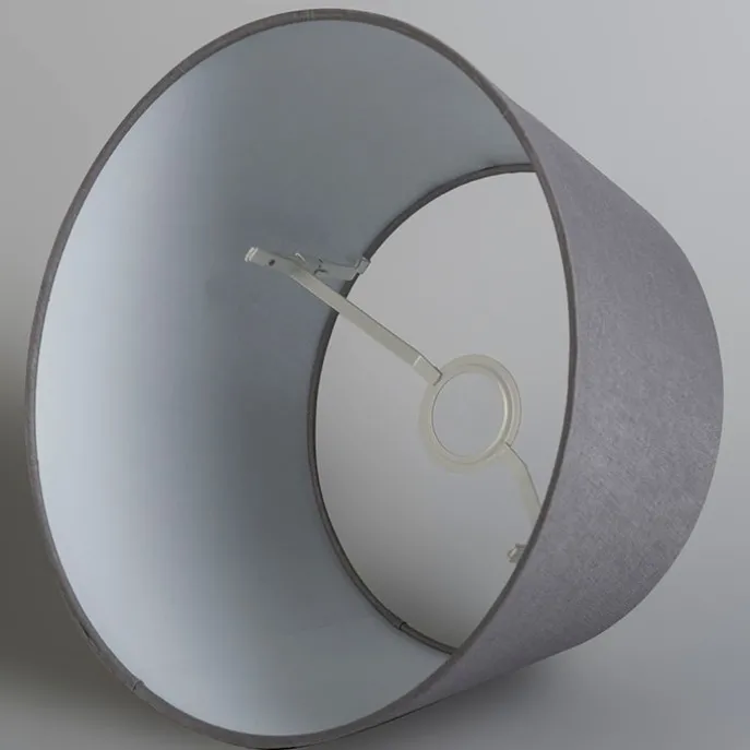 Leinenschirm Grau Rund Konisch 35/30/18