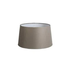 Leinenschirm Taupe Rund Abgeschrägt 35/30/18