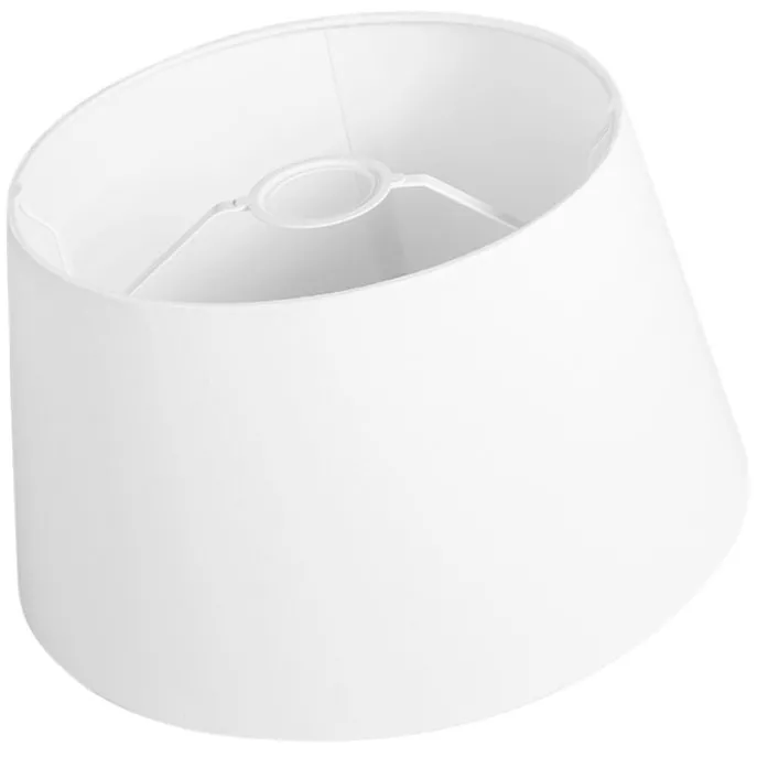 Leinenschirm Weiß Rund Konisch 35/30/20