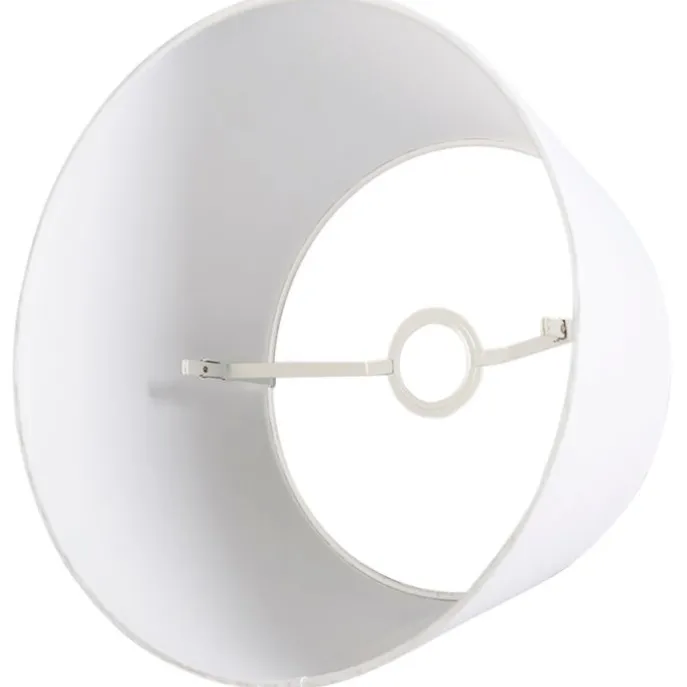 Leinenschirm Weiß Rund Konisch 35/30/20