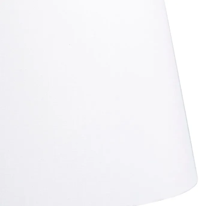 Leinenschirm Weiß Rund Konisch 35/30/20