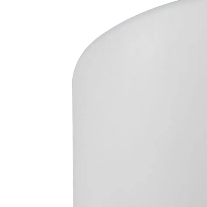 Leuchtenschirm Weiß Leinen 18/18/14