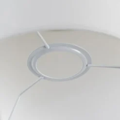 Leuchtenschirm Weiß Leinen 18/18/14